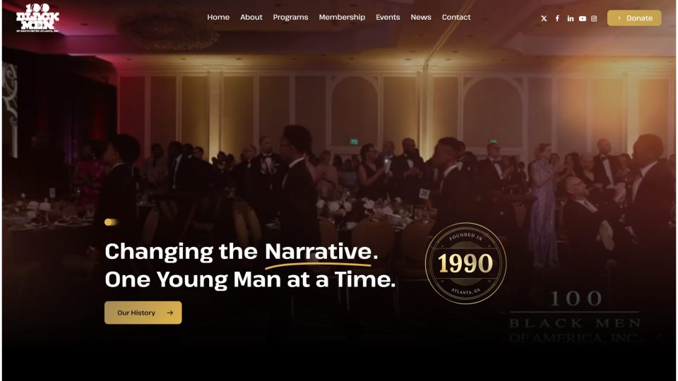 100 Black Men <span style="font-size: 0.5em; " class="linebreaker">of South Metro Atlanta, Inc.</span> — Home