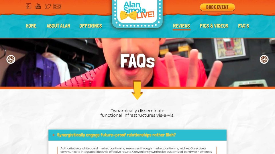 Alan Smola Website Design — FAQ