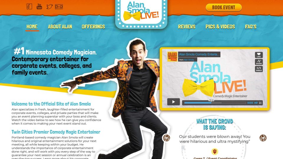 Alan Smola Website Design — Home