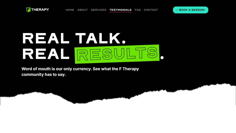 F Therapy — Testimonials