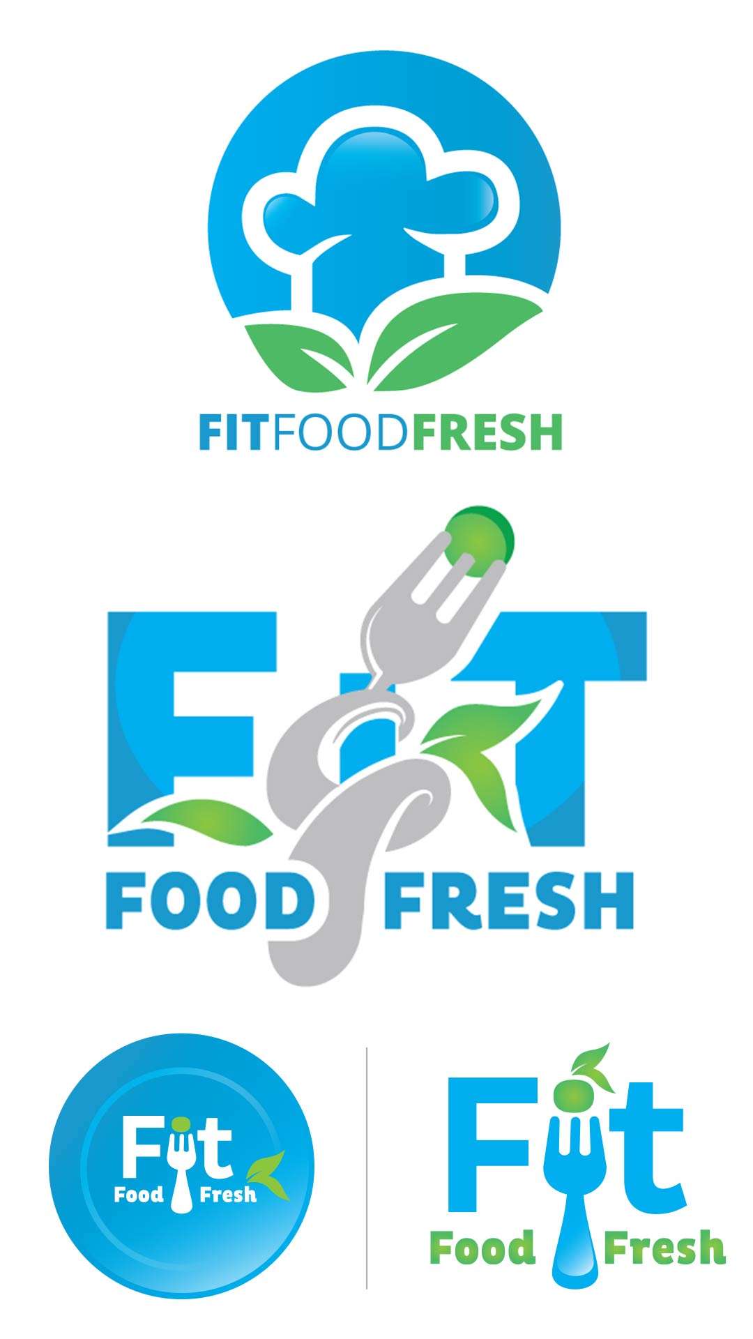Fit Food Fresh Logo Concepts by Victor Bustos