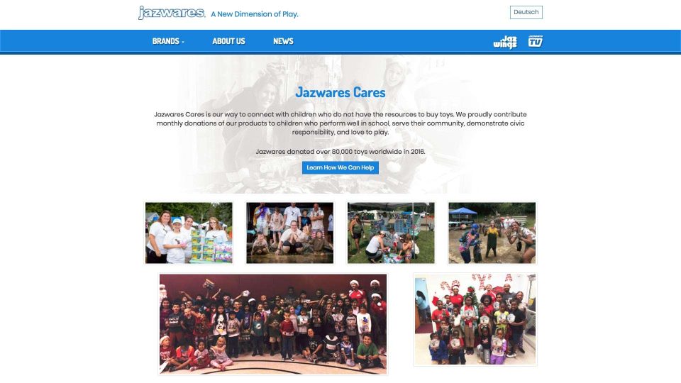 Jazwares Website — Jazwares Cares
