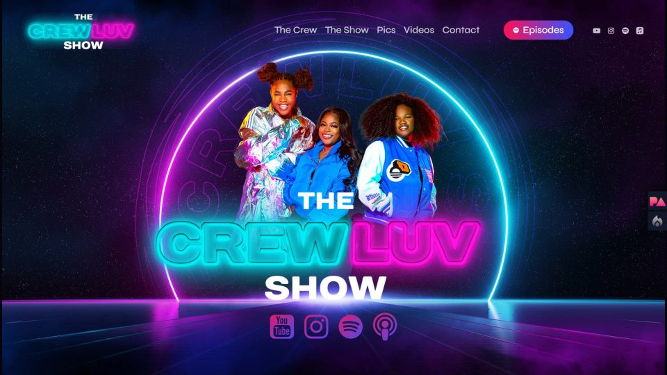 Crew Luv Show — Landing Page