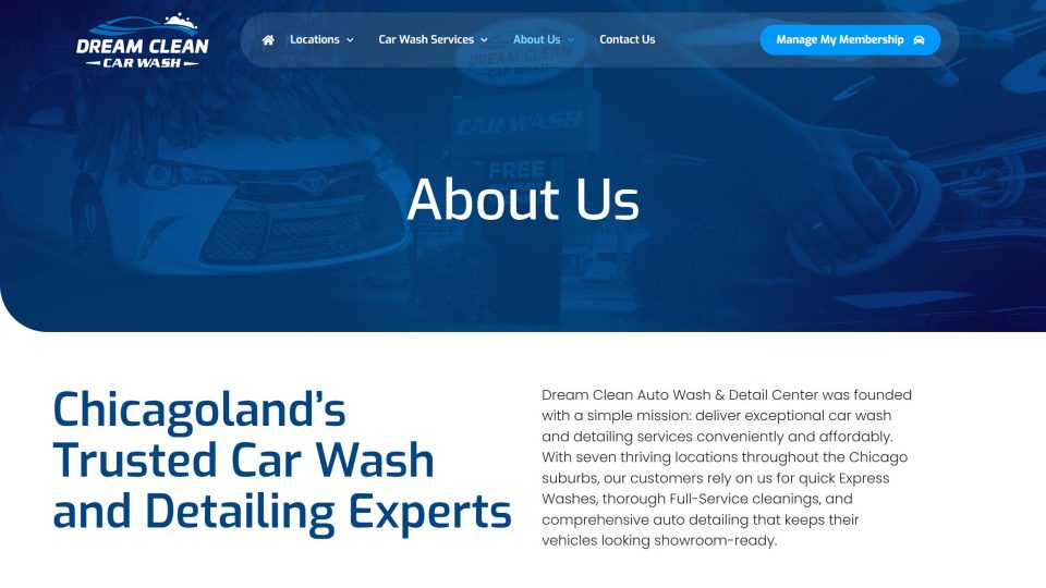 Dream Clean Car Wash — About