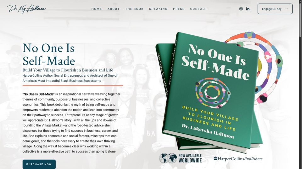 Dr. Key Hallmon — New Book Landing Page