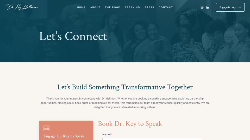 Dr. Key Hallmon — Contact Dr. Key