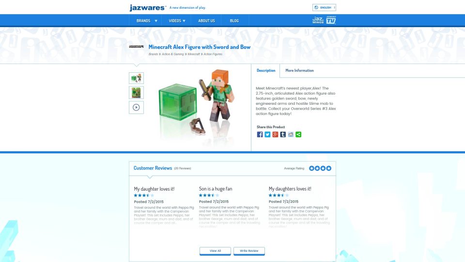 Jazwares Website — Product
