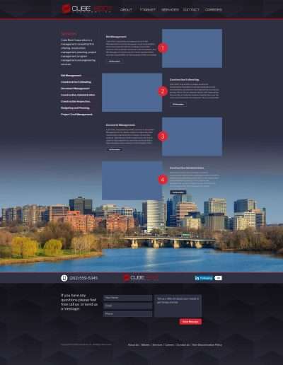 Cube Root website layout by Victor Bustos